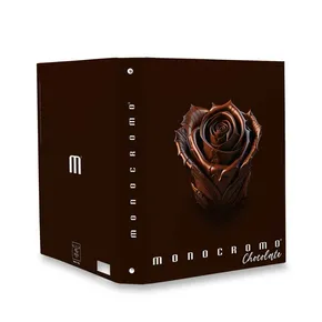 4-krúžkový zakladač Pigna Monocromo Chocolate - A4, 30 mm, mix motívov